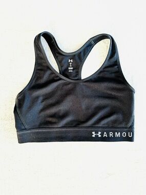 Under Armour Black Unlined Padless Sports Bra, Size Small